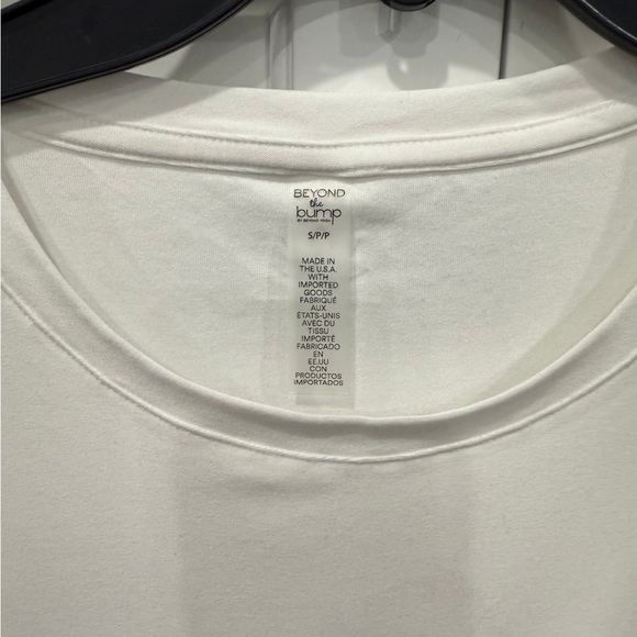 Beyond Yoga NEW One & Only Fetherweight maternity t shirt white - Picture 8 of 11